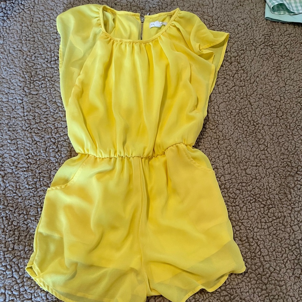Yellow one piece jumper